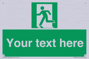 Custom Emergency Exit Left Sign